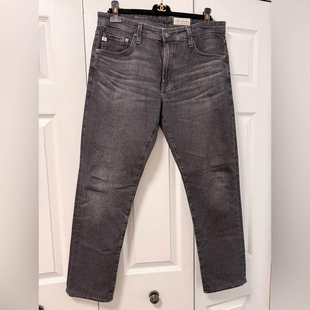 AG Adriano Goldschmied Charcoal Straight Jeans